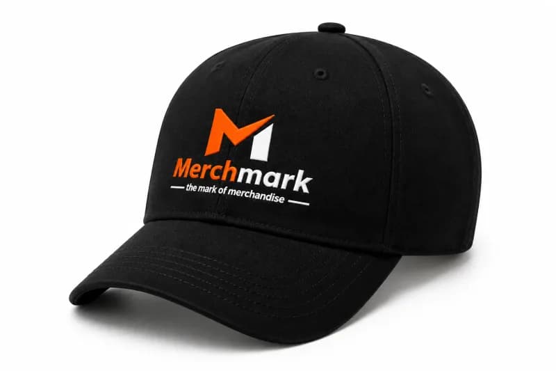6-panel katoenen cap — Zwart