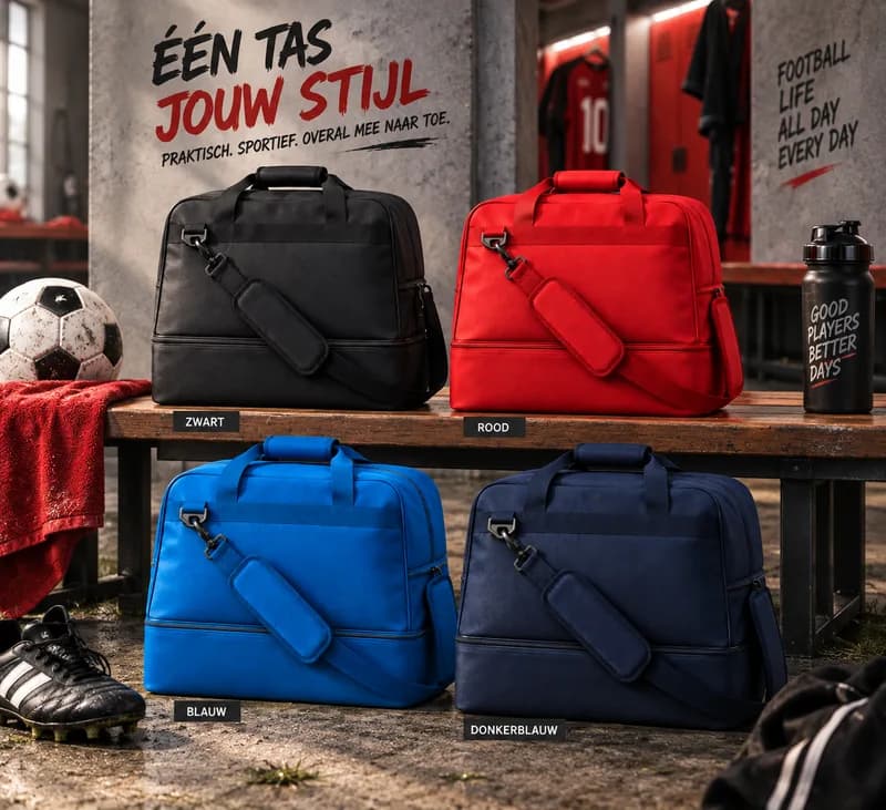Sporttassen in verschillende kleuren